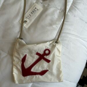 Sea Bags Women's Crossbody Bag - Red and Cream